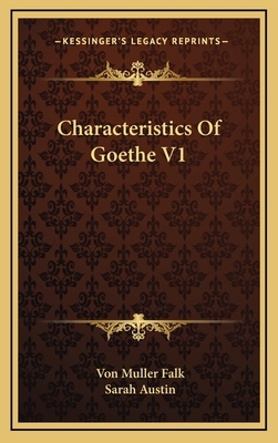 Characteristics of Goethe V1 1163494844 Book Cover