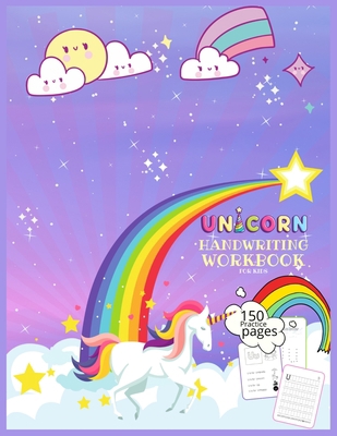 Unicorn Handwriting Workbook for Kids: Unicorn ... B08VYBND6B Book Cover
