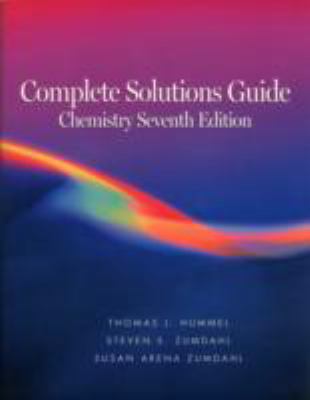 Complete Solutions Guide to Accompany Chemistry 0669328715 Book Cover