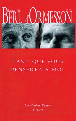 Tant que vous penserez à moi [French] 2246459427 Book Cover