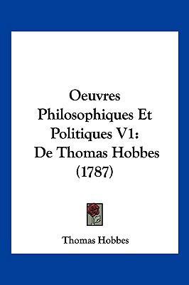 Oeuvres Philosophiques Et Politiques V1: De Tho... [French] 1104977532 Book Cover