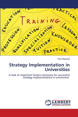 Strategy Implementation in Universities 6203308978 Book Cover