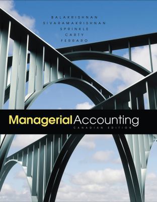 Managerial Accounting 0470677864 Book Cover