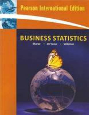 Business Statistics International Edition 0321615972 Book Cover