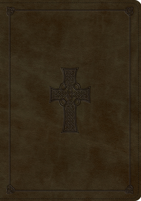 ESV Study Bible (Trutone, Olive, Celtic Cross D... 1433571005 Book Cover