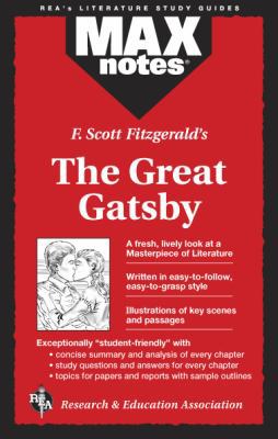 F. Scott Fitzgerald's The Great Gatsby (MAXNote... 0878919422 Book Cover