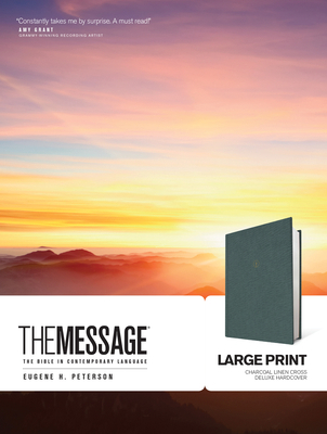 The Message Large Print: The Bible in Contempor... 1641581220 Book Cover