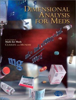 Dimensional Analysis for Meds [With CDROM] 0918082080 Book Cover