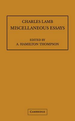 Miscellaneous Essays 0521100887 Book Cover