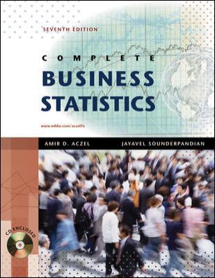 Complete Business Statistics 0073373605 Book Cover