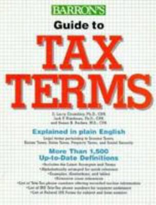 Guide to Tax Terms 0812093739 Book Cover