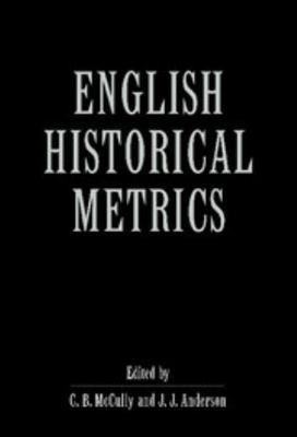 English Historical Metrics 0521554640 Book Cover