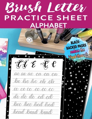 Brush Letter Alphabet Practice Sheet: Calligrap... 1661999042 Book Cover