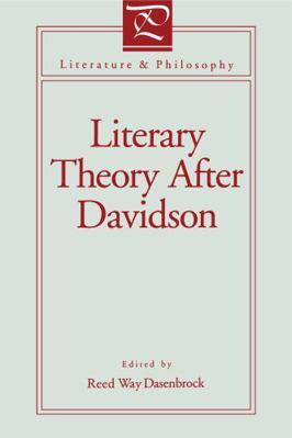 Literary Theory After Davidson (Literature and ... 0271008954 Book Cover