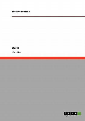 Quitt [German] 3640253779 Book Cover