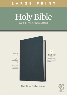 NLT Large Print Thinline Reference Bible, Filam... [Large Print] 1496444930 Book Cover