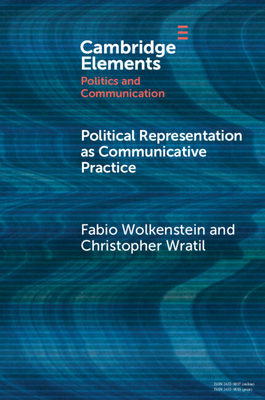 Political Representation as Communicative Practice 1009416103 Book Cover