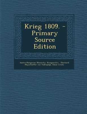 Krieg 1809. 1293120979 Book Cover