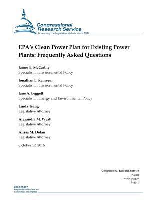 EPA's Clean Power Plan for Existing Power Plant... 1539688453 Book Cover