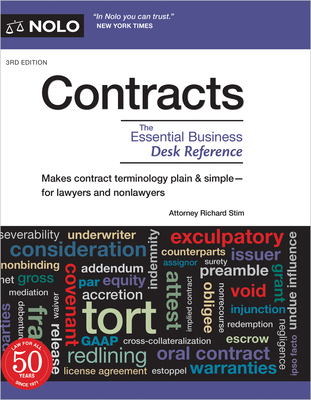 Contracts: The Essential Business Desk Reference 141332892X Book Cover