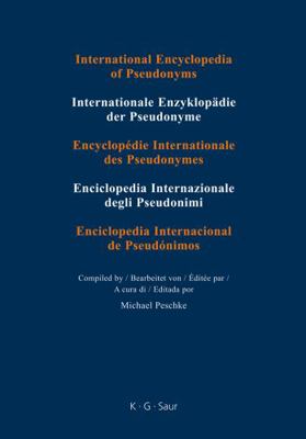 International Encyclopedia of Pseudonyms: Mario... 3598249748 Book Cover