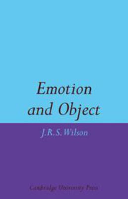 Emotion and Object 0521084504 Book Cover