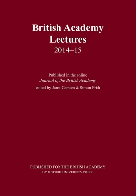 British Academy Lectures 2014-15 0197265987 Book Cover