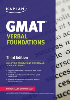 Kaplan GMAT Verbal Foundations 1609789326 Book Cover