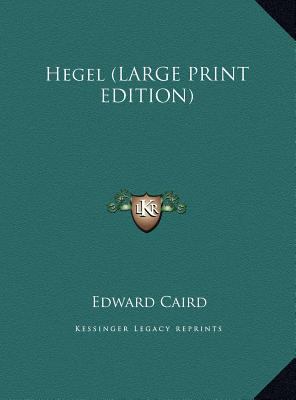 Hegel [Large Print] 1169850200 Book Cover