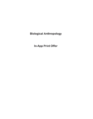Biological Anthropology: The Natural History of... 0134323858 Book Cover
