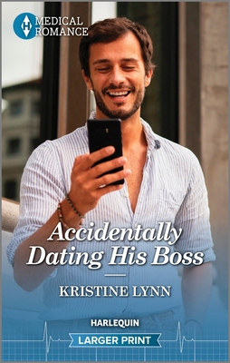 Accidentally Dating His Boss [Large Print] 1335595309 Book Cover