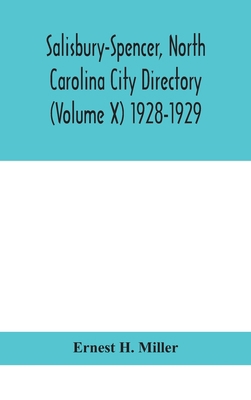 Salisbury-Spencer, North Carolina City Director... 9354047785 Book Cover
