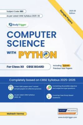 Computer Science with Python Sample Paper B0G2MT4R79 Book Cover