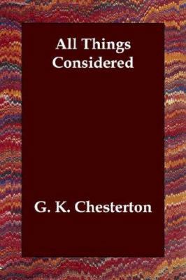 All Things Considered 1406803022 Book Cover