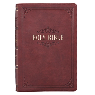 KJV Bible Giant Print Full Size Burgundy [Large Print] 1432132881 Book Cover