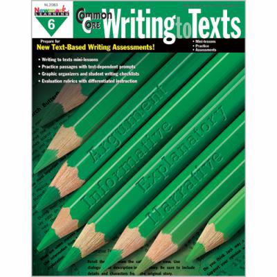 NEWMARK LEARNING COMMON CORE WRITING TO TEXT GR... B00QFX3L84 Book Cover