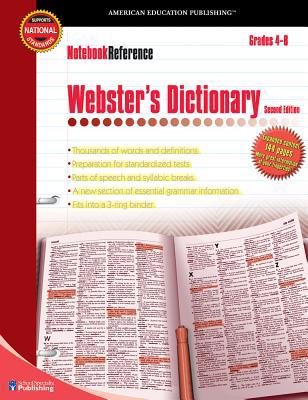 Webster's Dictionary, Grades 4 - 8: Second Edition B002BN8TAM Book Cover