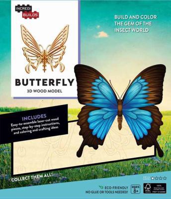 IncrediBuilds: Butterfly 3D Wood Model 1682980316 Book Cover