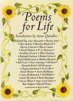 Poems for Life: Famous People Select Their Favo... 1559707666 Book Cover
