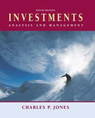Investments: Analysis and Management 0471456667 Book Cover