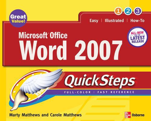 Microsoft Office Word Quicksteps 0071482997 Book Cover