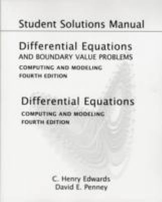 Student Solutions Manual for Differential Equat... 0131561103 Book Cover