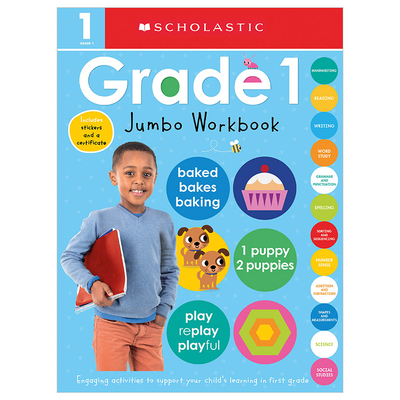 First Grade Jumbo Workbook: Scholastic Early Le... 1338715593 Book Cover