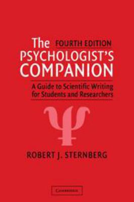 The Psychologist's Companion: A Guide to Scient... 0511819269 Book Cover