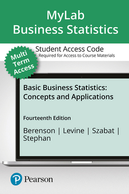 Mylab Statistics with Pearson Etext Access Code... 0134780604 Book Cover