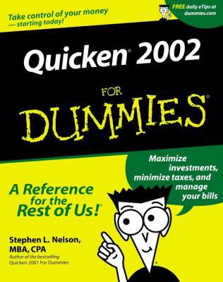 Quicken 2002 For Dummies (For Dummies Series) 0764508911 Book Cover