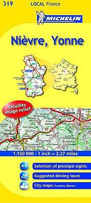 Michelin Map France: Nievre, Yonne 319 (Maps/Lo... [French] 206713373X Book Cover