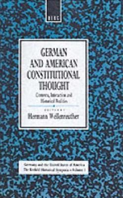 German and American Constitutional Thought: Con... 0854962948 Book Cover