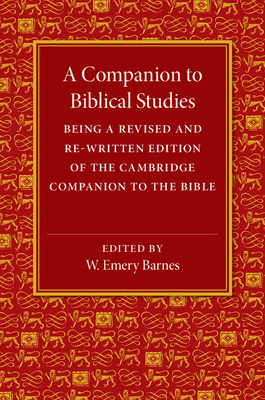 A Companion to Biblical Studies 1107497531 Book Cover