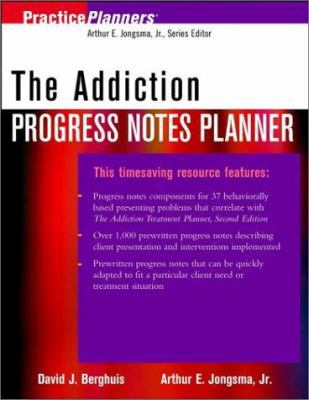 The Addiction Progress Notes Planner 0471103306 Book Cover